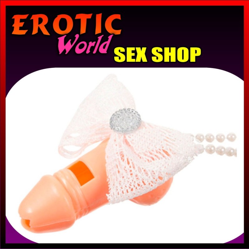 Silbato con forma de pene