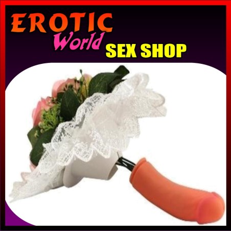 Ramo de flores para boda, con base en forma de pene